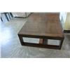 Image 2 : LARGE MODERN DARK FINISH COFFEE TABLE 5 FOOT