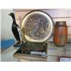 Image 1 : VEST GERMAN VASE, DUCK BRUSH, METAL PLATE AND TILE ART