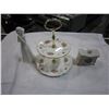 Image 1 : ROYAL ALBERT CAKE SERVER, FIGURE AND CONTAINER