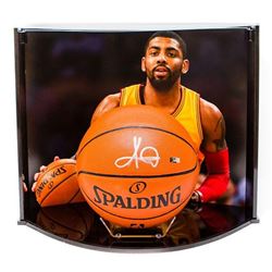Kyrie Irving Signed NBA Game Ball Series Basketball with Custom Curve Display Case (Panini COA)