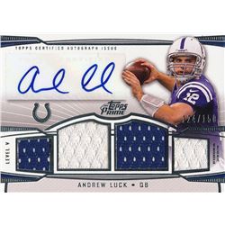 2013 Topps Prime Autographed Relics Level 5 Silver #PVAL Andrew Luck #124/150