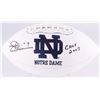 Image 1 : Joe Theismann Signed Notre Dame Fighting Irish Logo Football Inscribed "CHOF 2003" (Radtke COA)