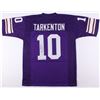 Image 1 : Fran Tarkenton Signed Vikings Jersey Inscribed "HOF 86" (JSA COA)