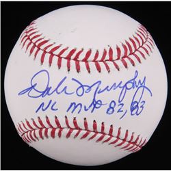 Dale Murphy Signed OML Baseball Inscribed  NL MVP 82, 83  (Radtke Hologram)