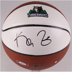 Kevin Garnett Signed Timberwolves Logo Basketball (PSA COA)