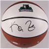 Image 1 : Kevin Garnett Signed Timberwolves Logo Basketball (PSA COA)