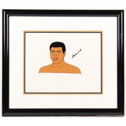 Muhammad Ali Signed  I Am the Greatest: The Adventures of Muhammad Ali  17x19.5 Custom Framed Animat