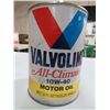 Image 2 : 2 OIL TINS 10W40 1 LITER TEXACO HAVOLINE TIN, 1 US QT VALVOLINE ALL CLIMATE CARDBOARD