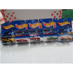 HOT WHEELS TOY VEHICLES, LOT OF 5 ASSORTED