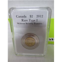 2012 CNDN $2 COIN, RATE TYPE W/O SECURITY FEATURES