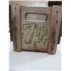 Image 3 : 7 UP WOODEN POP BOTTLE CRATE