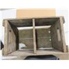 Image 3 : 7 UP WOODEN POP BOTTLE CRATE, MIDDLE DIVIDER, BOTTOM BROKEN
