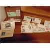 Image 1 : SCOTTY DOG WOOD BOX W/MANY USED & MINT STAMPS