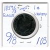 Image 2 : 1859 RARE 9 OVER 8 VARIETY