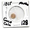 Image 2 : 1865 MEXICAN PESO SMALL GOLD COIN