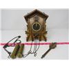 Image 1 : CUCKOO CLOCK W/ WEIGHTS FROM GERMANY, *NO FINIALS, KEEPS GOOD TIME*