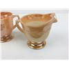 Image 7 : FIRE-KING ORANGE LUSTRE CREAM AND SUGAR