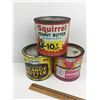 Image 1 : LOT OF 3 VINTAGE PEANUT BUTTER TINS - SQUIRREL, CO-OP