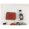 Image 2 : LOT OF VINTAGE MEDICINE TINS AND BOTTLES