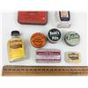 Image 3 : LOT OF VINTAGE MEDICINE TINS AND BOTTLES