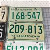 Image 4 : LOT OF SASKATCHEWAN LICENCE PLATES