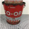 Image 3 : LOT OF 2 25LBS GREASE PAILS (NORTH STAR & CO-OP)