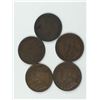 Image 4 : LOT OF CANADA LARGE PENNIES (1911, 12, 14, 18, 19)