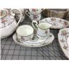 Image 3 : 46 PIECES ROYAL ALBERT “PETIT POINT” CHINA GREW POT CREAM SUGAR EXCELLENT COND.