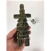Image 2 : 7” INUKSUK STONE CARVING BY CANADIAN INUK ARTIST JAMIE NAGLINGNIQ