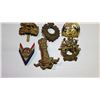 Image 2 : LOT OF 6 CAP BADGES, (US, CANADA, BRITISH)