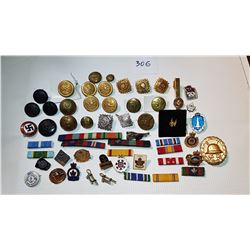ARMY RELATED ITEMS, US, CANADA, GERMANY, LARGE LOT