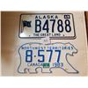 Image 1 : NWT AND ALASKA LICENSE PLATES