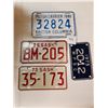 Image 1 : 3 MOTORCYCLE AND 1 CARRIER LICENSE PLATES