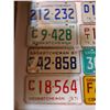 Image 3 : 9 SASK LICENSE PLATES, 1940s *REPAINTED*