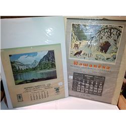 1945 (HAWARDEN, SK) & 1948 (KELOWNA, BC) CALENDARS