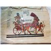 Image 2 : VINTAGE EGYPTIAN PAPYRUS PAINTINGS 16"X12"