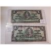 Image 1 : TWO 1937 $1 BILLS, *2 DIFFERENT SIGNATURES*