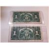 Image 2 : TWO 1937 $1 BILLS, *2 DIFFERENT SIGNATURES*