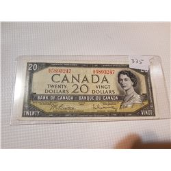 1954 $20 NOTE, (BEATTIE, RASMINSKY)