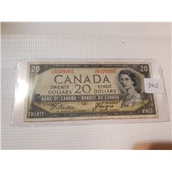 1954 $20 BILL, *DEVIL'S FACE*