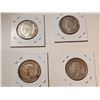 Image 2 : CANADA WAR TIME 50 CENT COINS, (1942, 43, 44, 45)