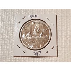 1959 CANADA SILVER DOLLAR
