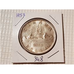 1953 CANADA SILVER DOLLAR