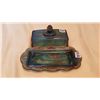 Image 1 : CARNIVAL BLUE BUTTER DISH