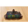 Image 2 : CARNIVAL BLUE BUTTER DISH
