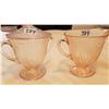 Image 2 : PINK DEPRESSION CREAM & SUGAR BOWL SET