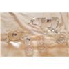 Image 1 : GLASS LOT OF 5, BEAR, SWAN (CRYSTAL), FISH
