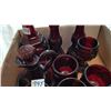 Image 3 : RUBY RED AVON GLASS SET (PLUS OTHER AVON ITEMS)