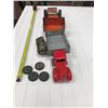 Image 5 : 2 TOY TRUCKS & STRUCTO LOADER, (EXTRA WHEELS), *NOT ORIGINAL WHEELS ON TRUCKS*