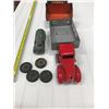 Image 6 : 2 TOY TRUCKS & STRUCTO LOADER, (EXTRA WHEELS), *NOT ORIGINAL WHEELS ON TRUCKS*